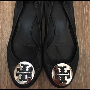 Tory Burch Black Ballerina Flats